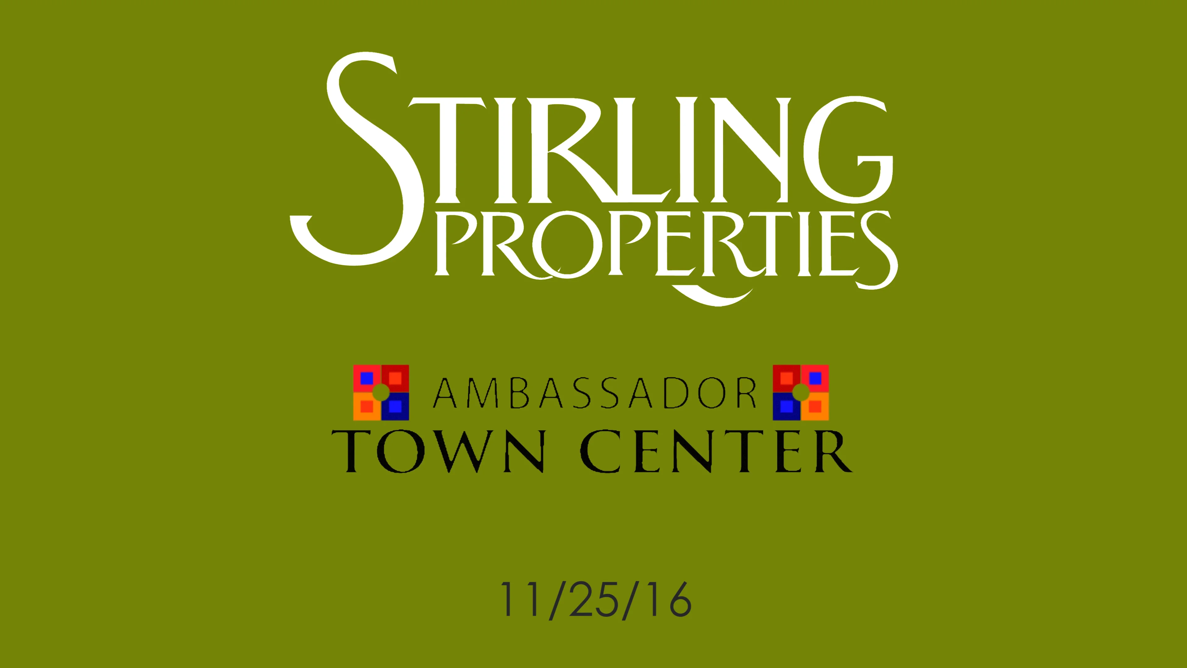 Stirling Properties Ambassador Town Center Black Friday11/25/16 on