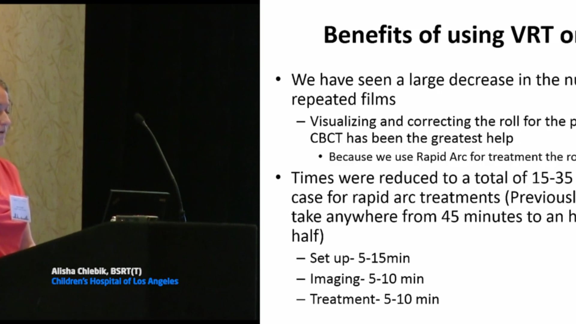 Radiation therapists on Vision RT technology
