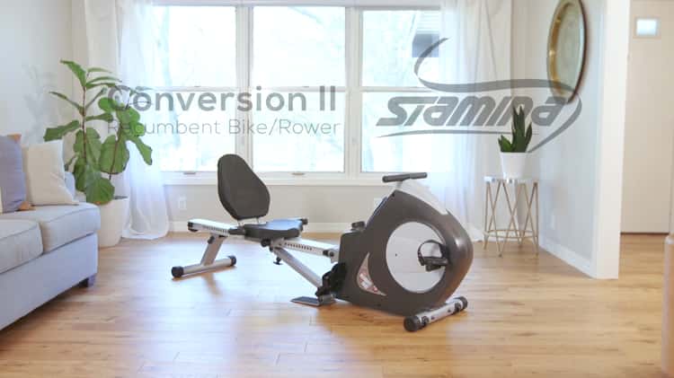 Stamina recumbent bike deals rower