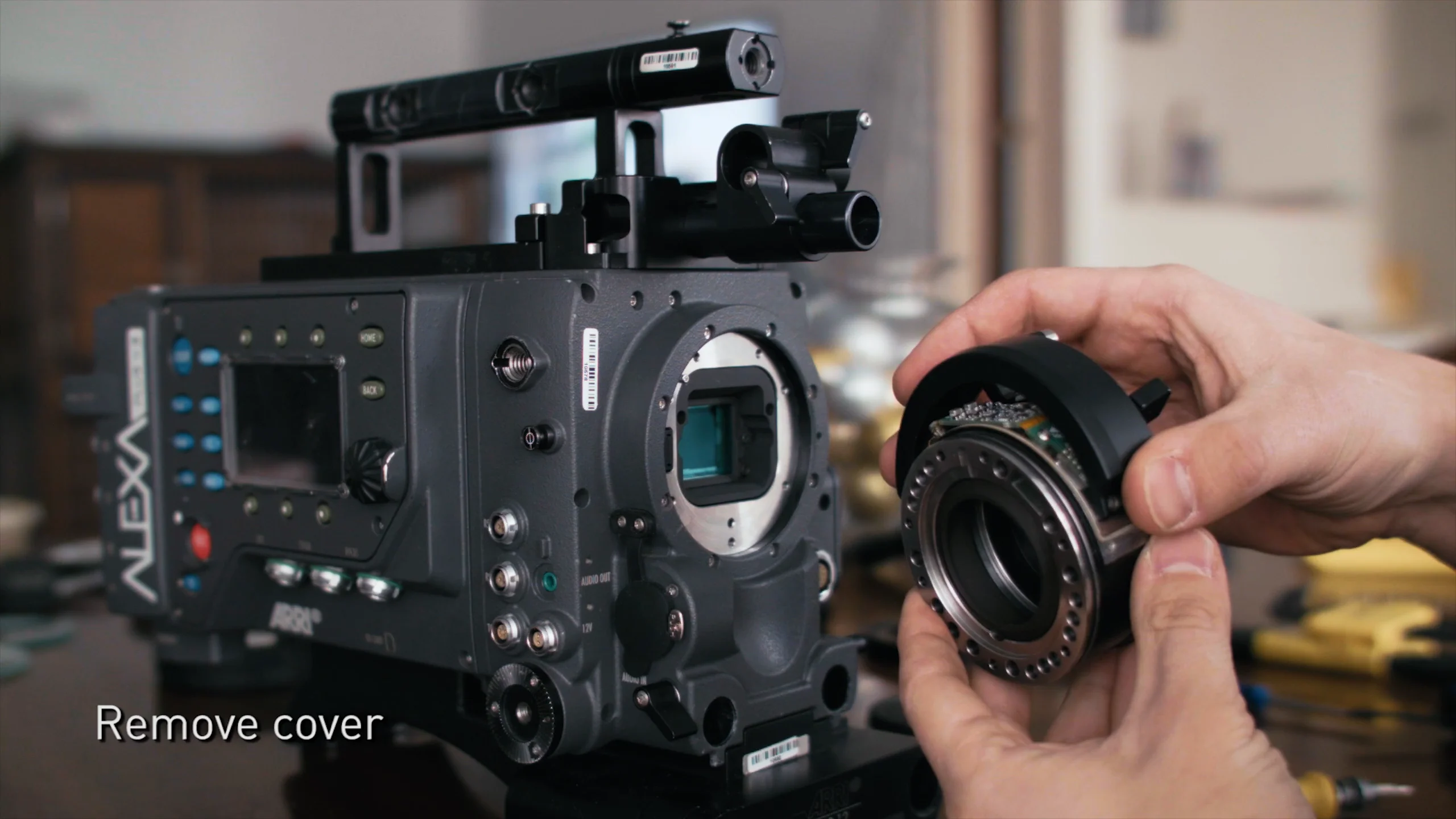 Canon solid mount for the Alexa camera