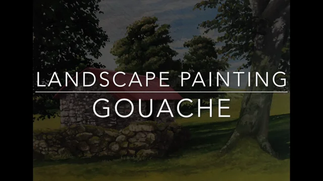 Gouache Landscape Painting Tutorial