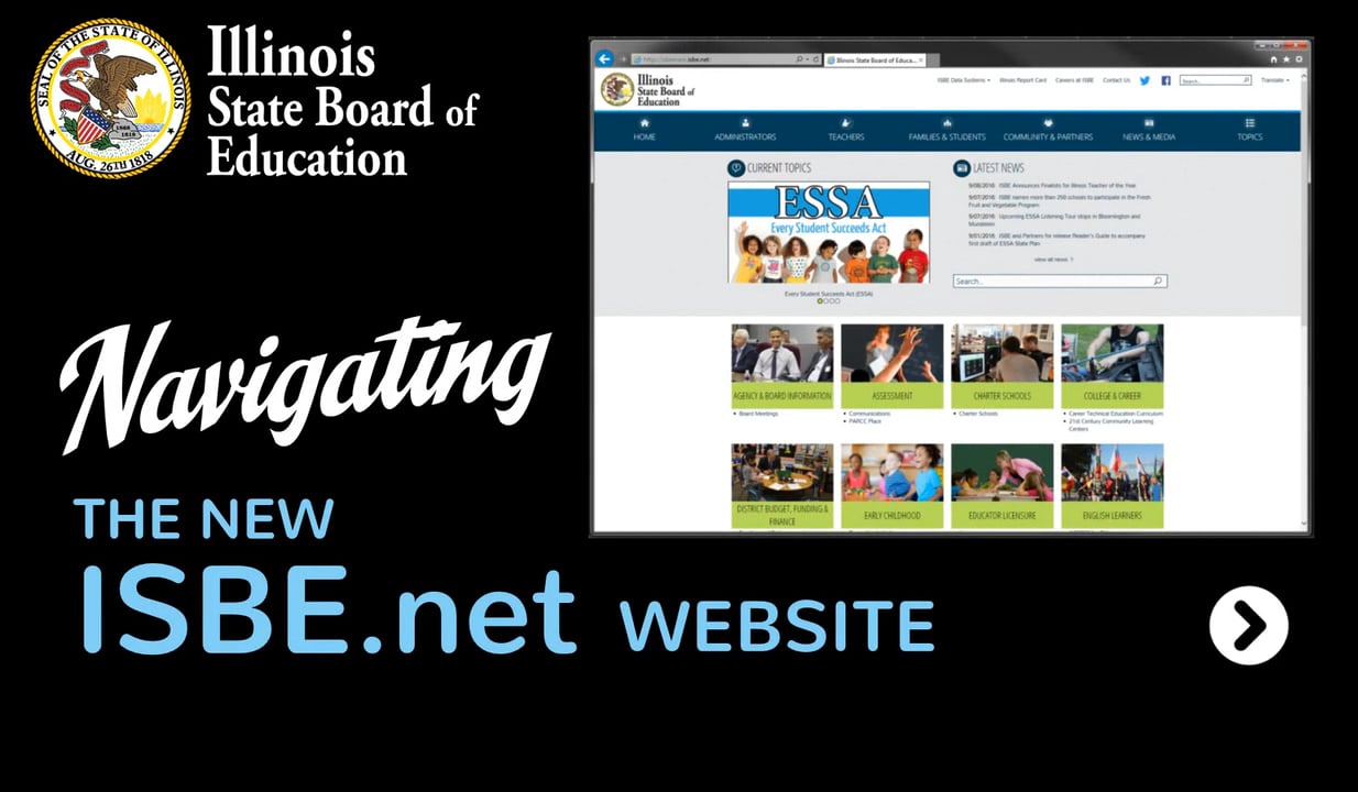 The New ISBE Website-Navigation | Videos & Movies on Vimeo