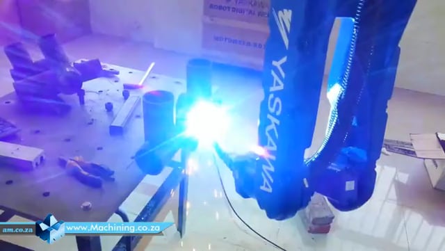 Machining Video: Welding Robots Demonstration of CO2 Arc Welding, Arc Pulsation Welding and TIG Welding for Steel Tube Notching