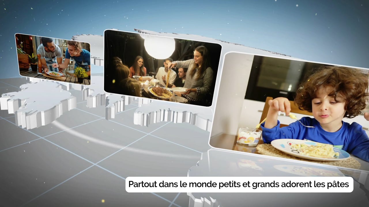 Video d'entreprise pour une société de fabrication de pâtes.