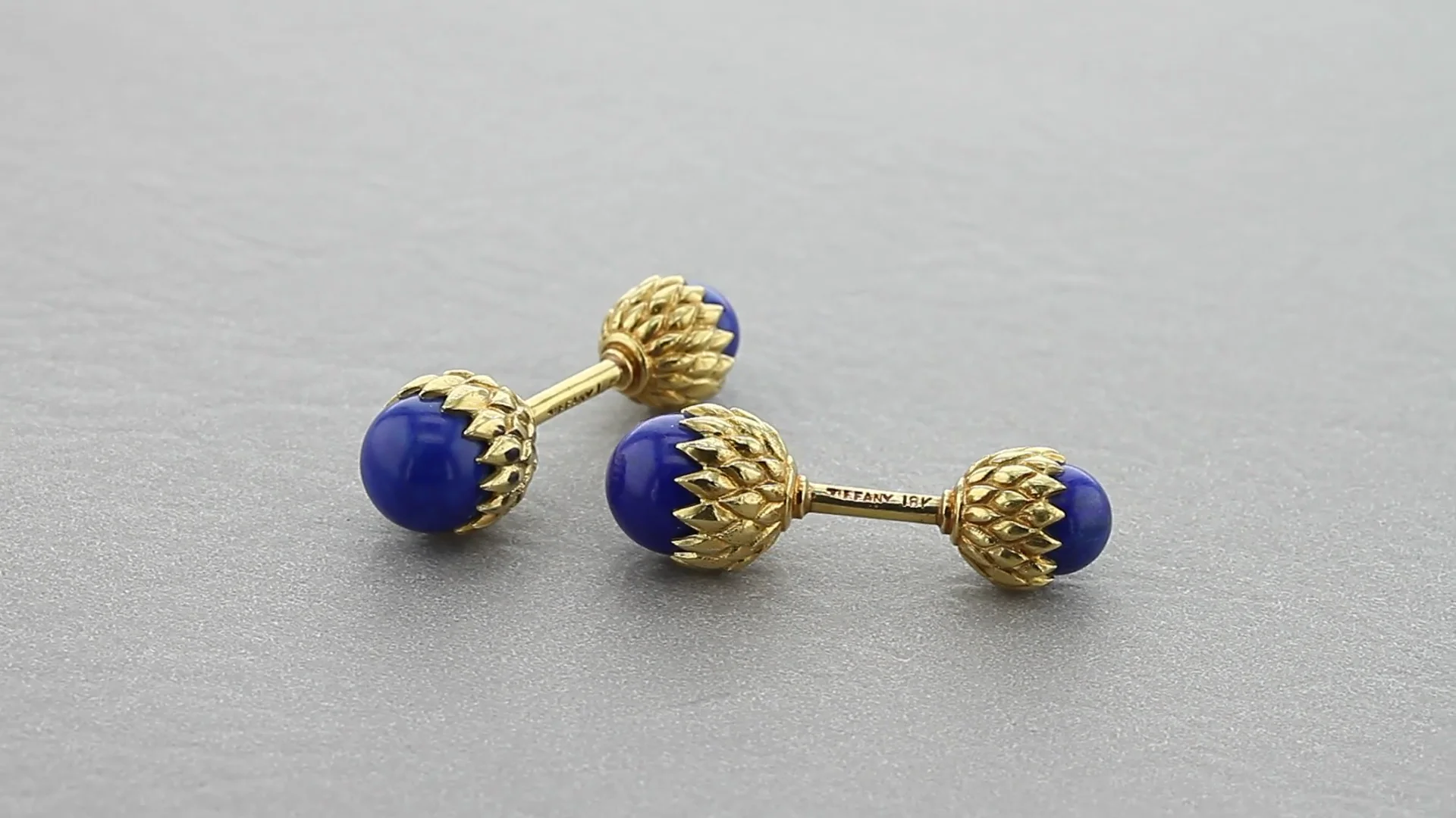 Tiffany Schlumberger Natural Lapis Lazuli Gold Acorn