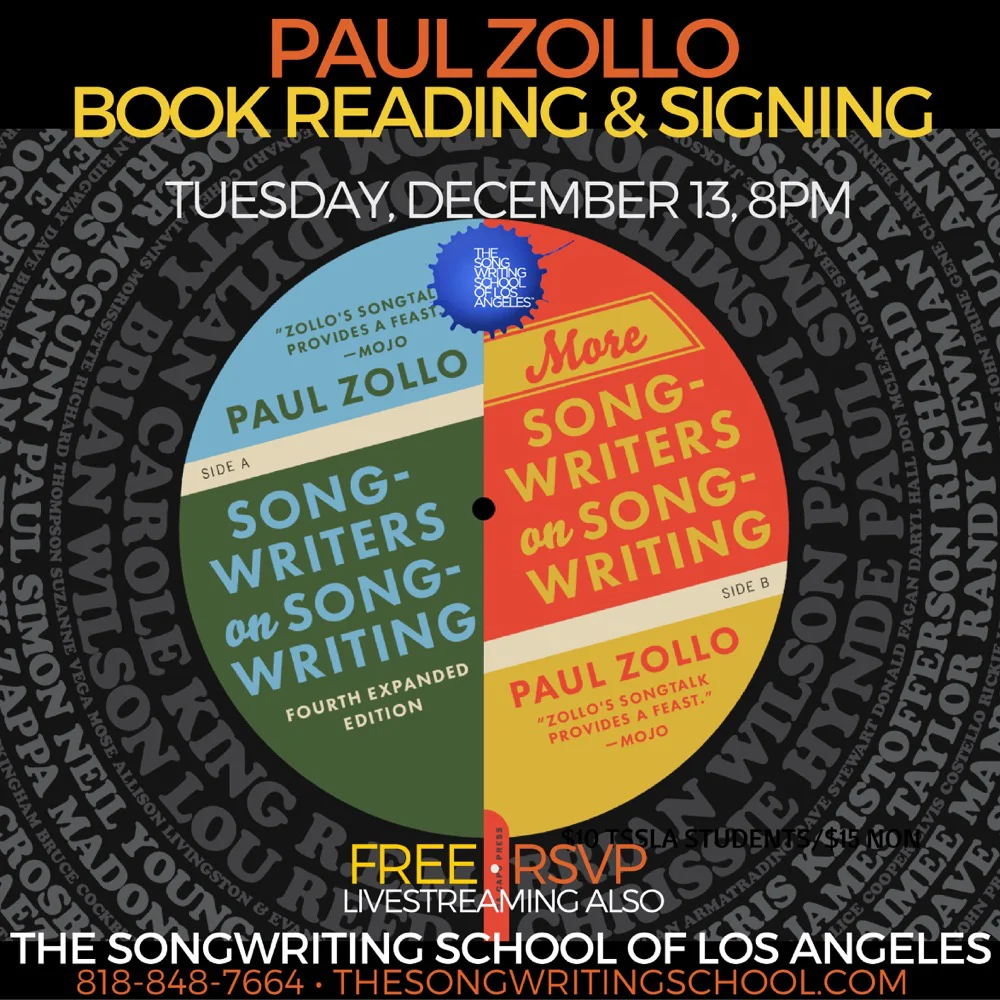 Paul Zollo More Songwriters on Songwriting Reading on Vimeo