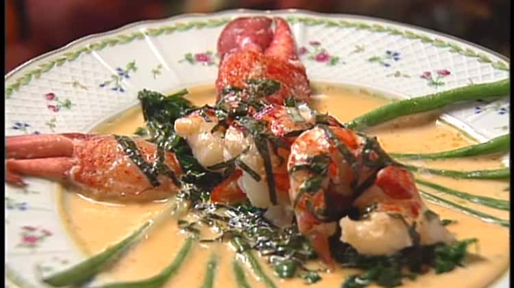 Lobster with Basil Cream by Nitzi Rabin