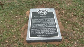 New Marker in Place at First Street Cemetery