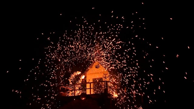 Feuershow im Holzknechtmuseum