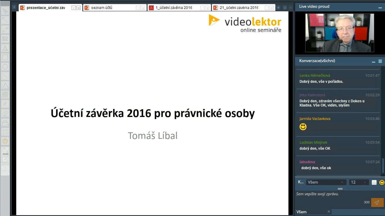 Účetní závěrka 2016 pro právnické osoby