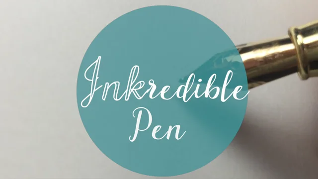 Black INKredible Pen, The Fountain pen for art making!