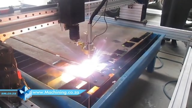 Machining Video: MetalWise Standard CNC Plasma Cutting Table with 125A Plasma Power Supply on Dry and Water Cutting Table