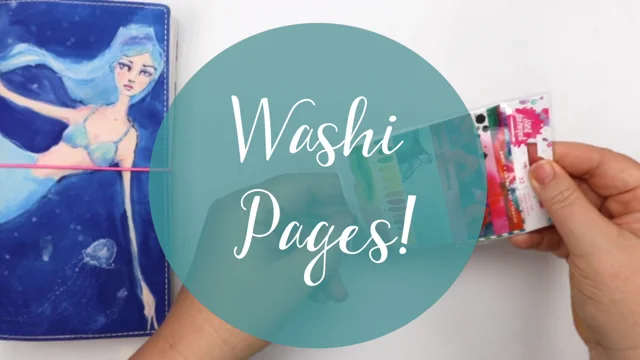 Washi sticker pages, Paint Phrases by Jane Davenport