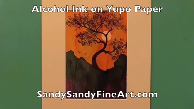 SANDY SANDY ART*: Tips For Painting In Alcohol Ink and Sealing Yupo Paper