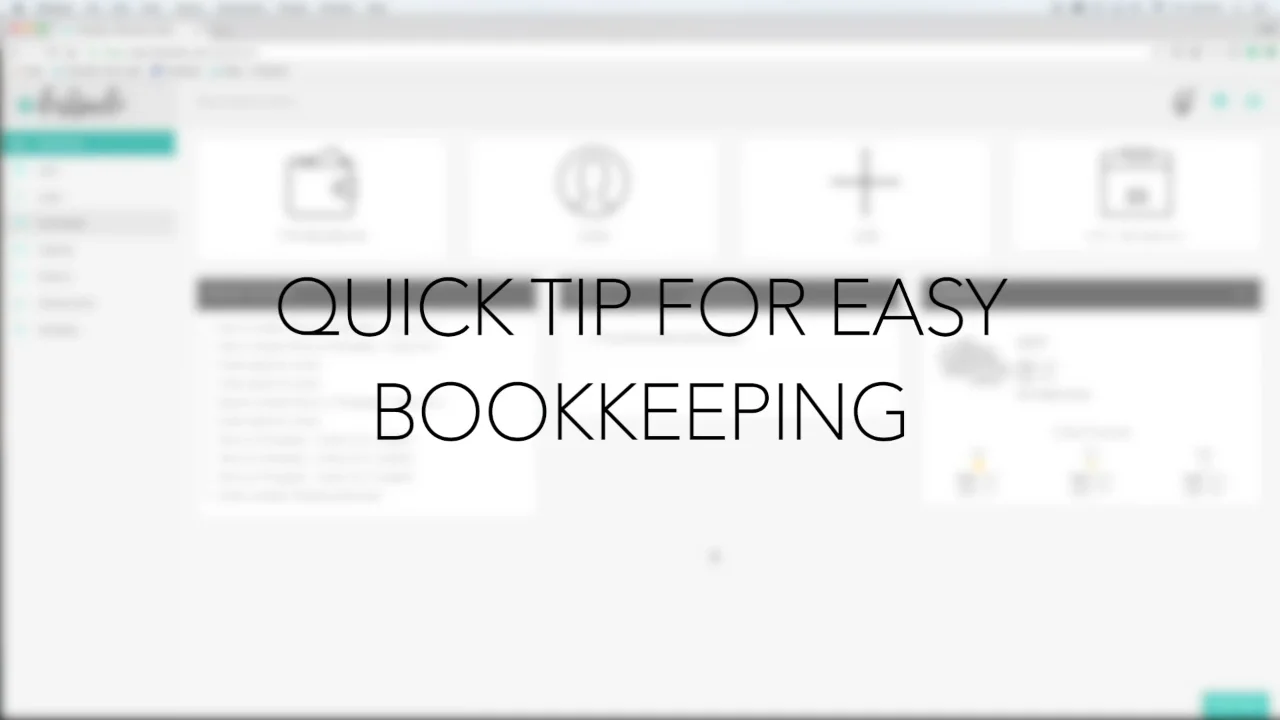 Quick Bookkeeping Tip on Vimeo