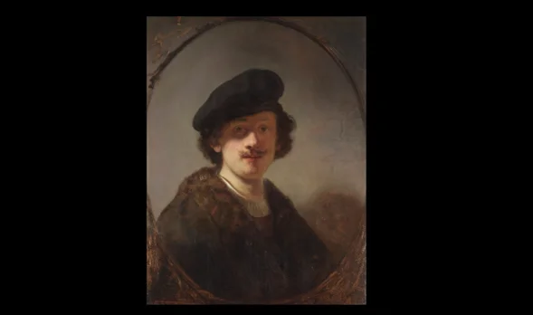 Rembrandt van Rijn, Self-Portrait with Shaded Eyes - The Leiden