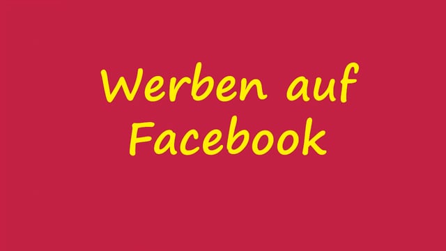 Lektion 4: Auf Facebook kostenlos werben