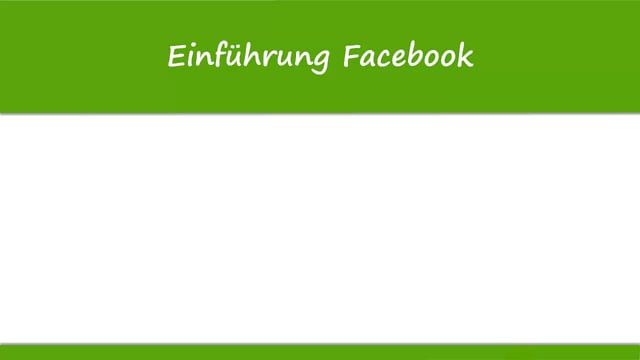 Lektion 6: Eine Tour durch Facebook - Wie funktioniert es?