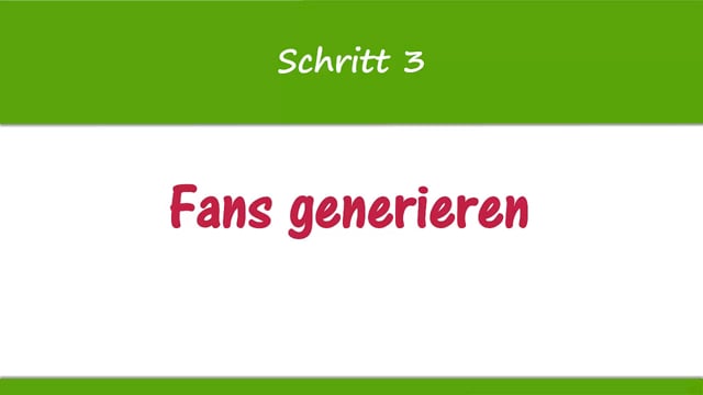 Lektion 11: Die ersten Fans generieren