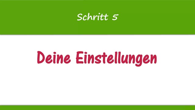 Lektion 13: Die wichtigsten Einstellungen auf Deinem Profil
