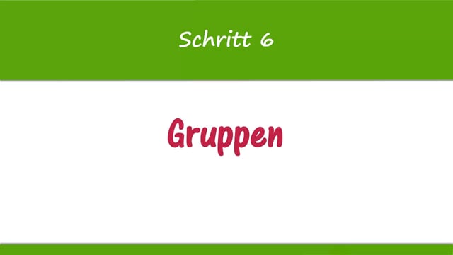 Lektion 14: Passende Gruppen finden