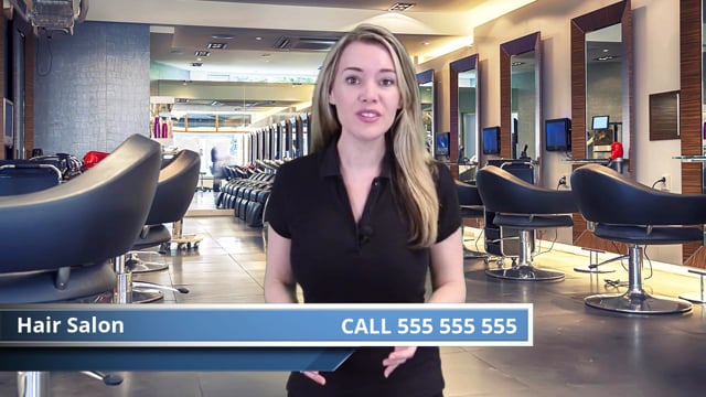 Video Marketing Services for Hair Salon - Spokesperson Video Commercial