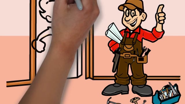 Video Marketing Services for Handyman - Whiteboard Video Commercial