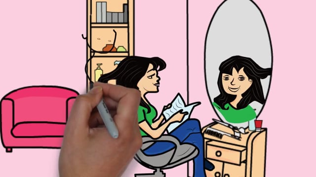 Video Advertising Services for Hair Salon Whiteboard Video Commercial