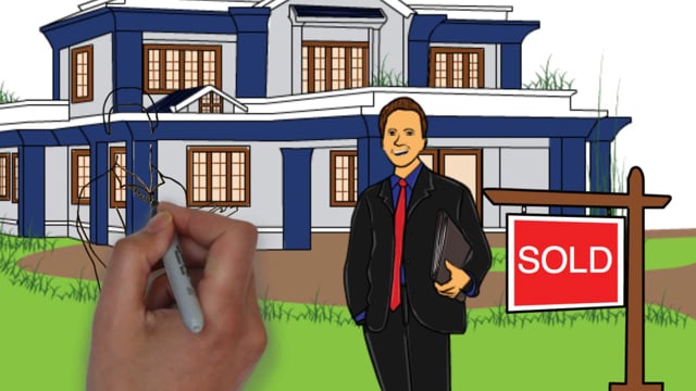 Video Marketing Services for Real Estate - Buying a Home Whiteboard Video Commercial