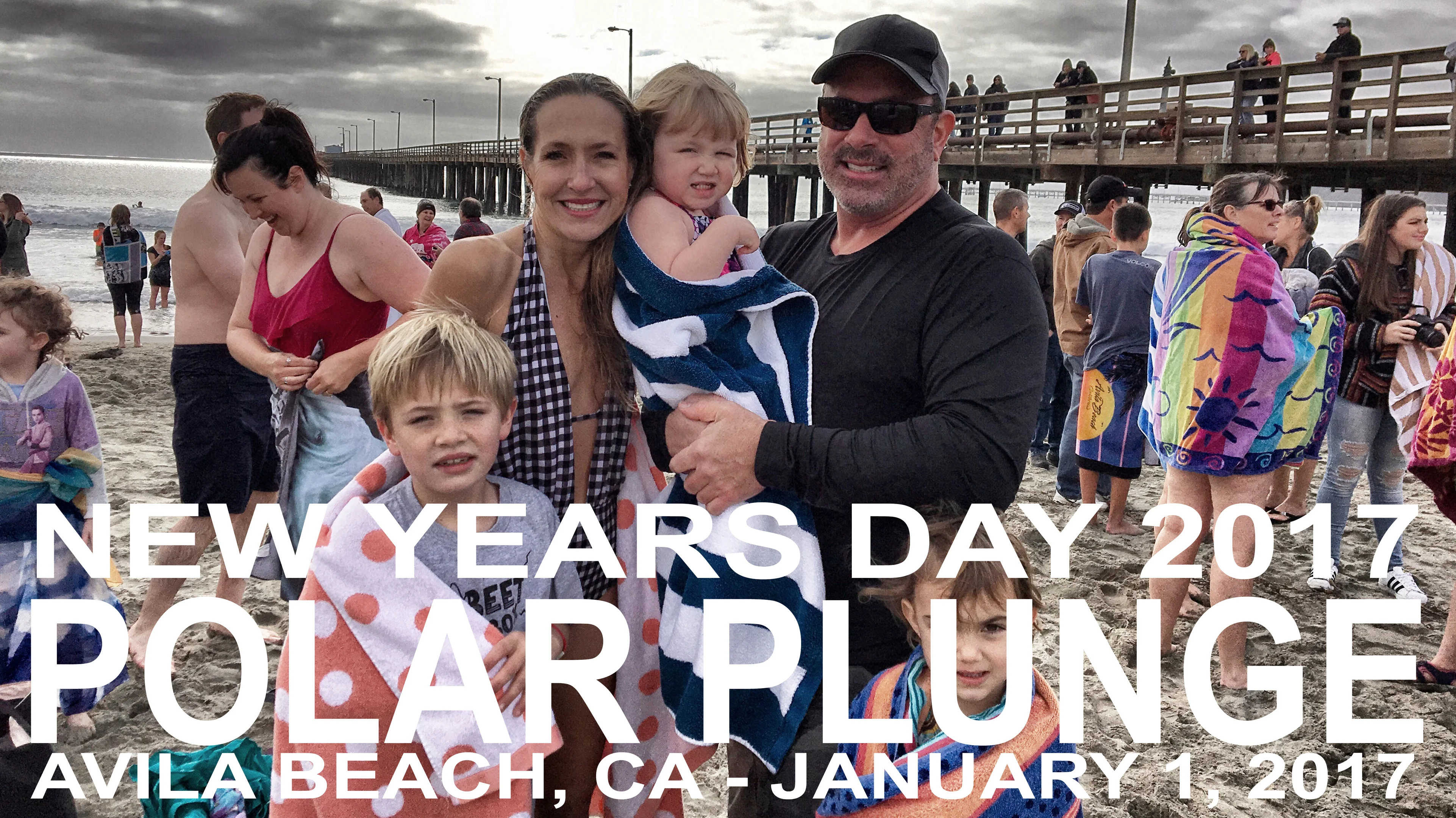 New Year's Day Polar Plunge 2017 Avila Beach on Vimeo