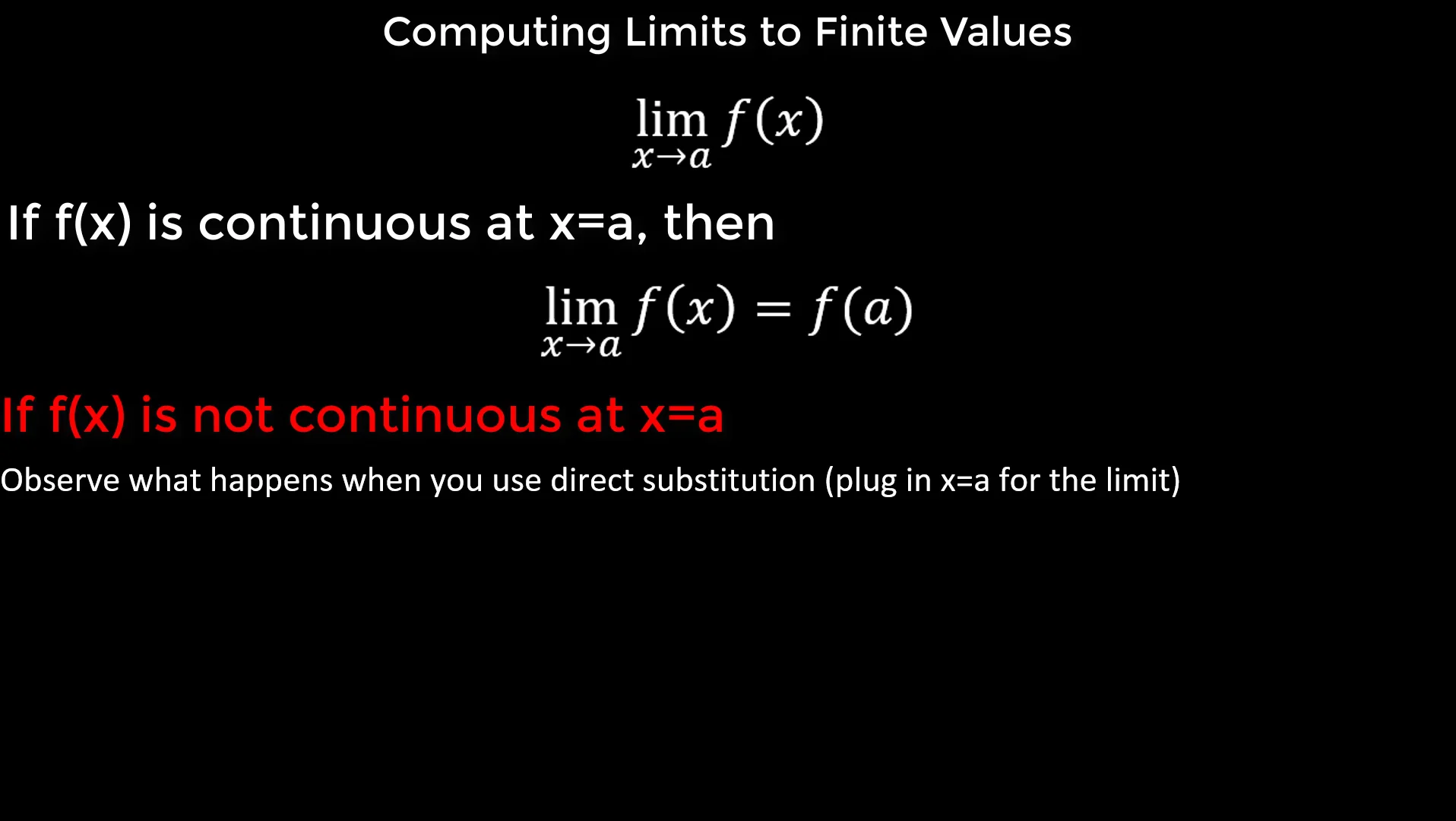 Computing Limits to Finite Values on Vimeo