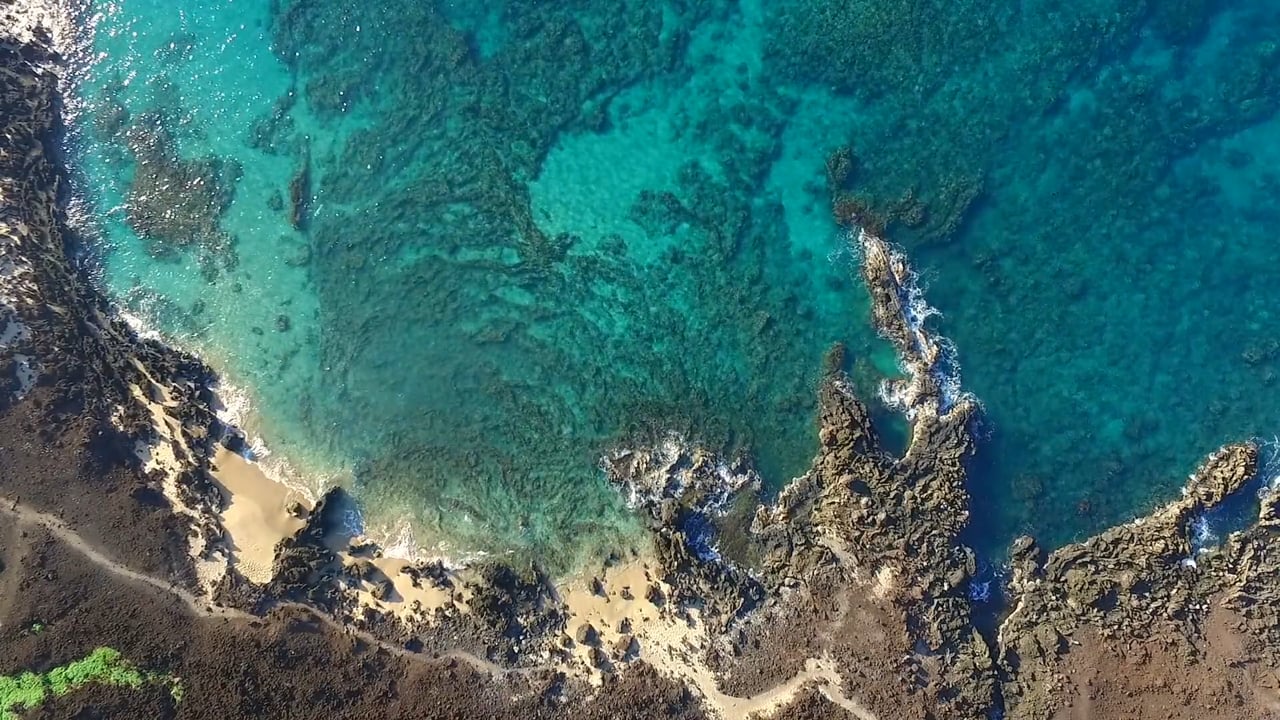Flying over south side in Maui