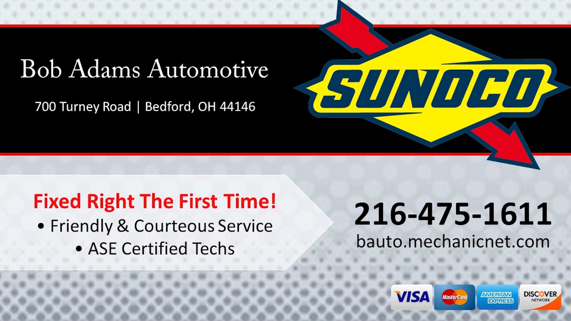 Bob Adams Automotive | Bedford OH Auto Repair on Vimeo