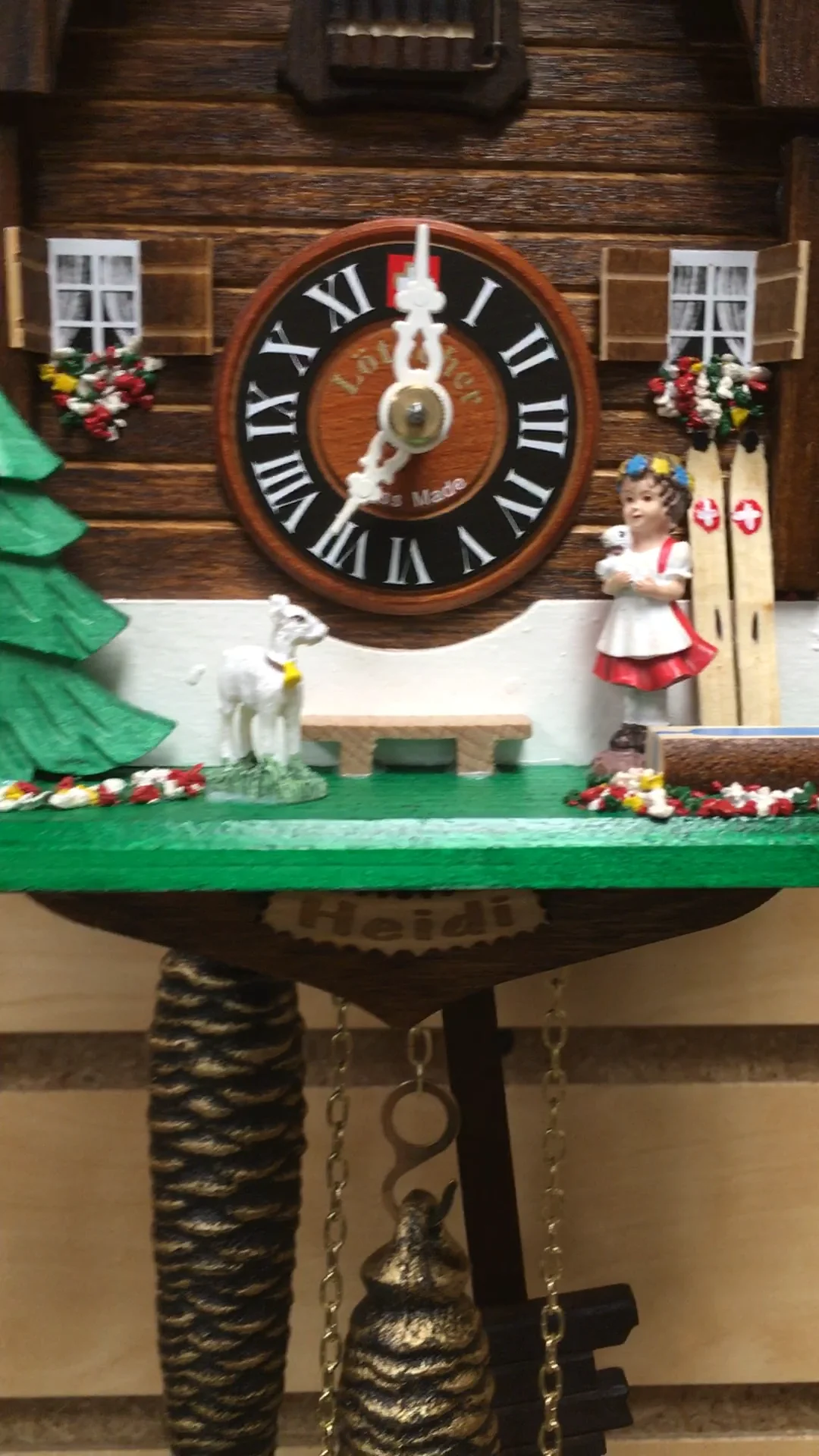 Heidi and the Baby Goat (2596) — Andrews Clocks & Watches