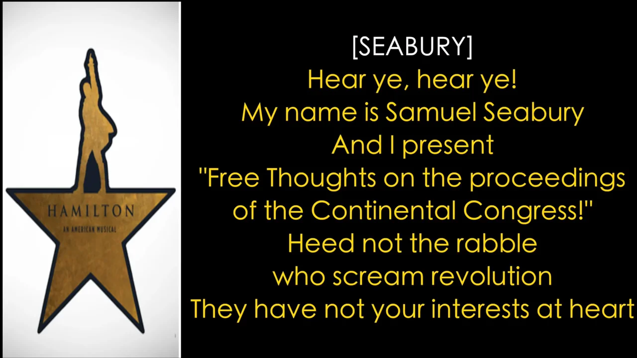 Samuel seabury hamilton lyrics hot sale