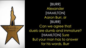 Ten duel commandments online lyrics hamilton