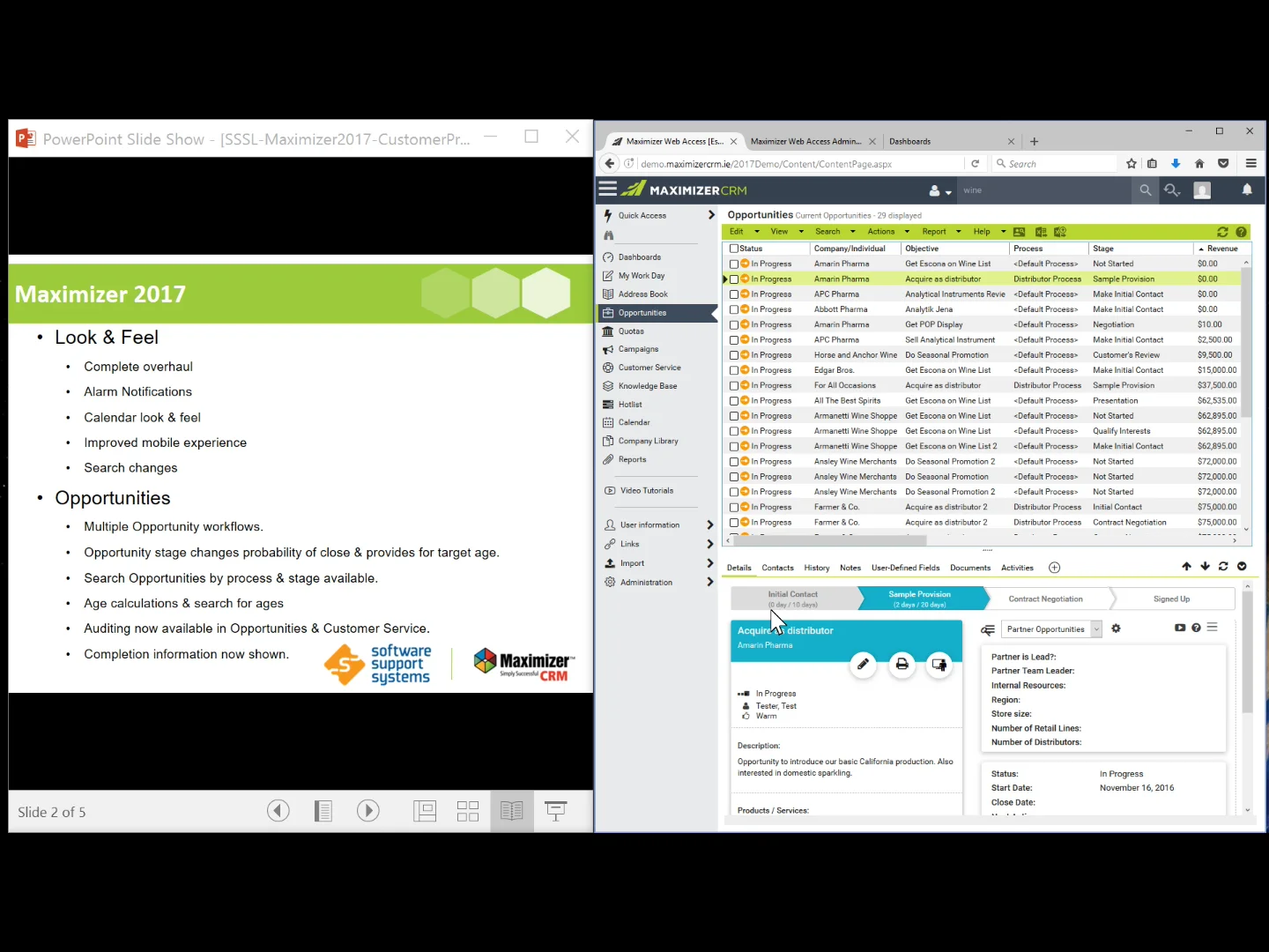 Software Support - Maximizer 2017 Upgrade Video 2 on Vimeo