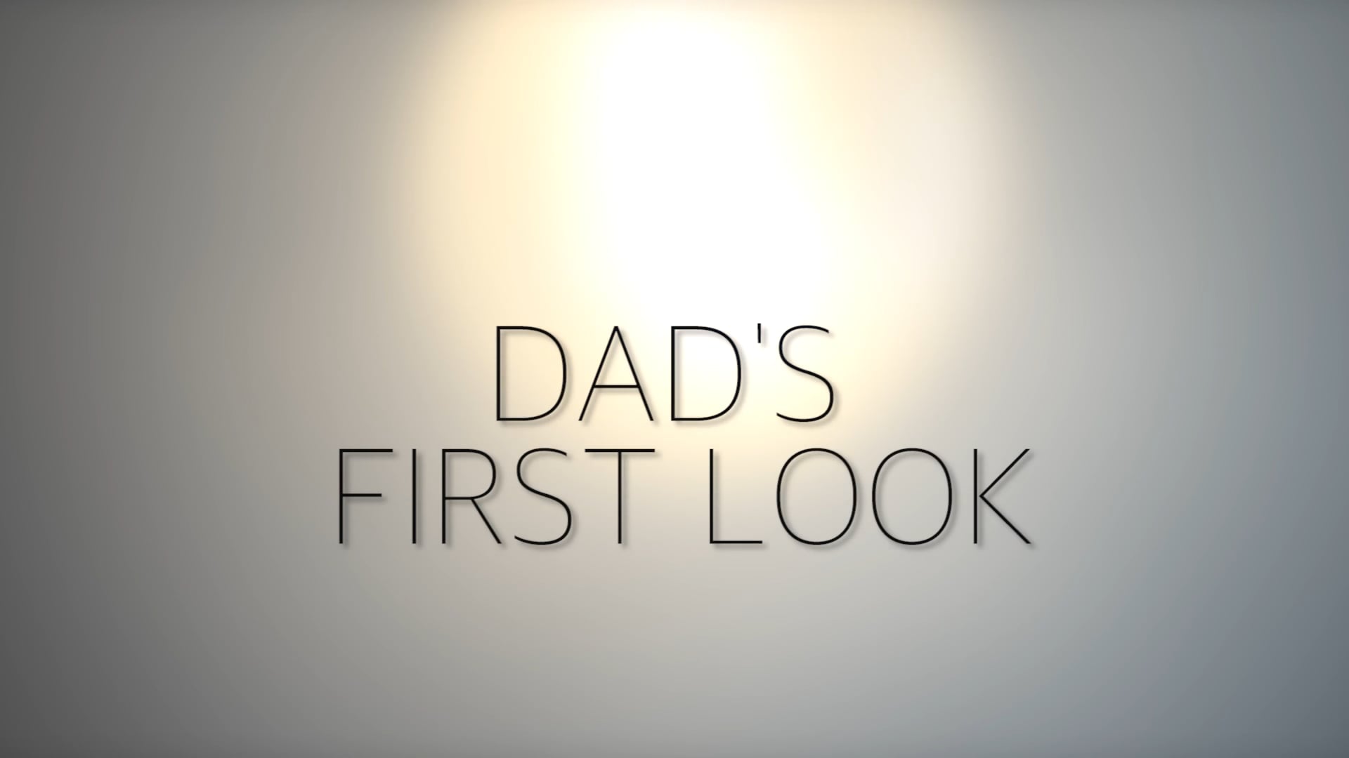 Dad's First Look - Doyle Wedding