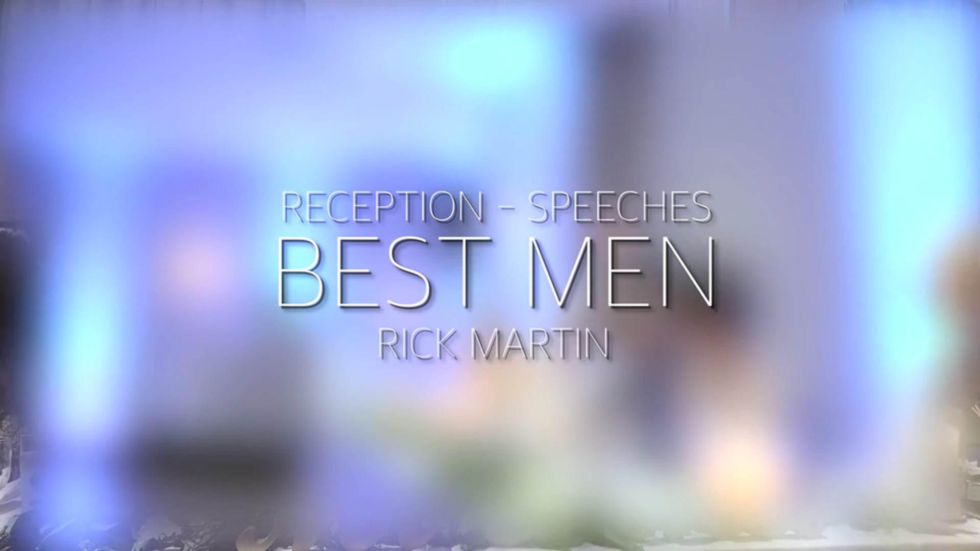 Doyle Wedding Reception - Bestman Speech 2 - Rick