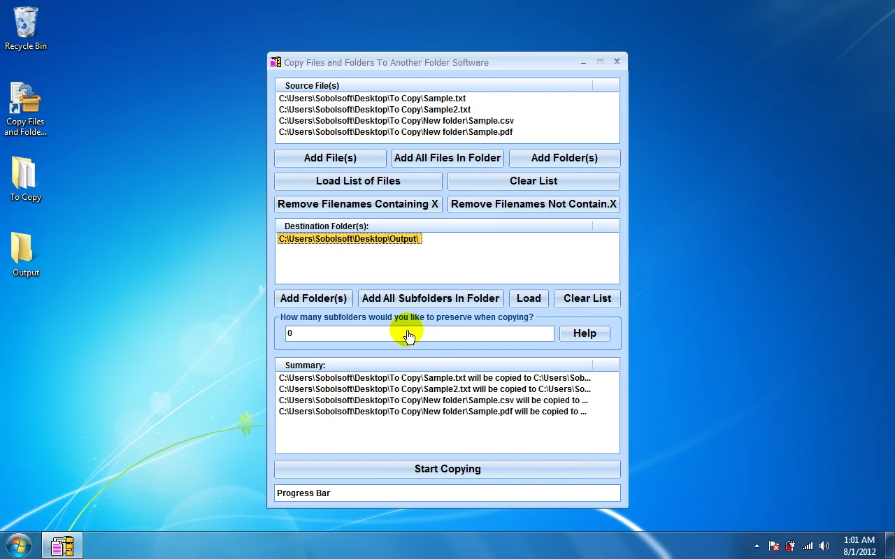 Make copy file. Make copy file