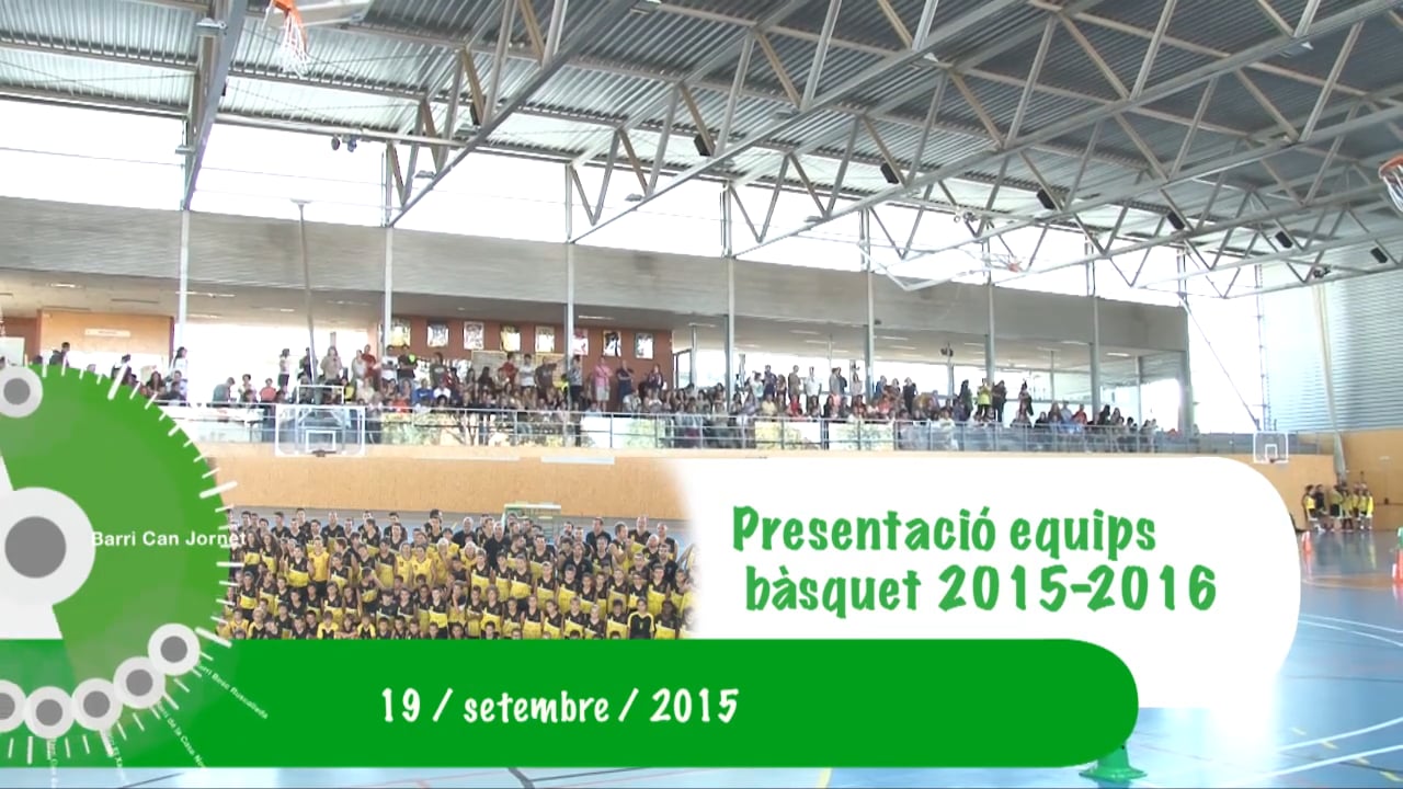 Presentació dels equips Bàsquet de Vilanova del Vallès 2015