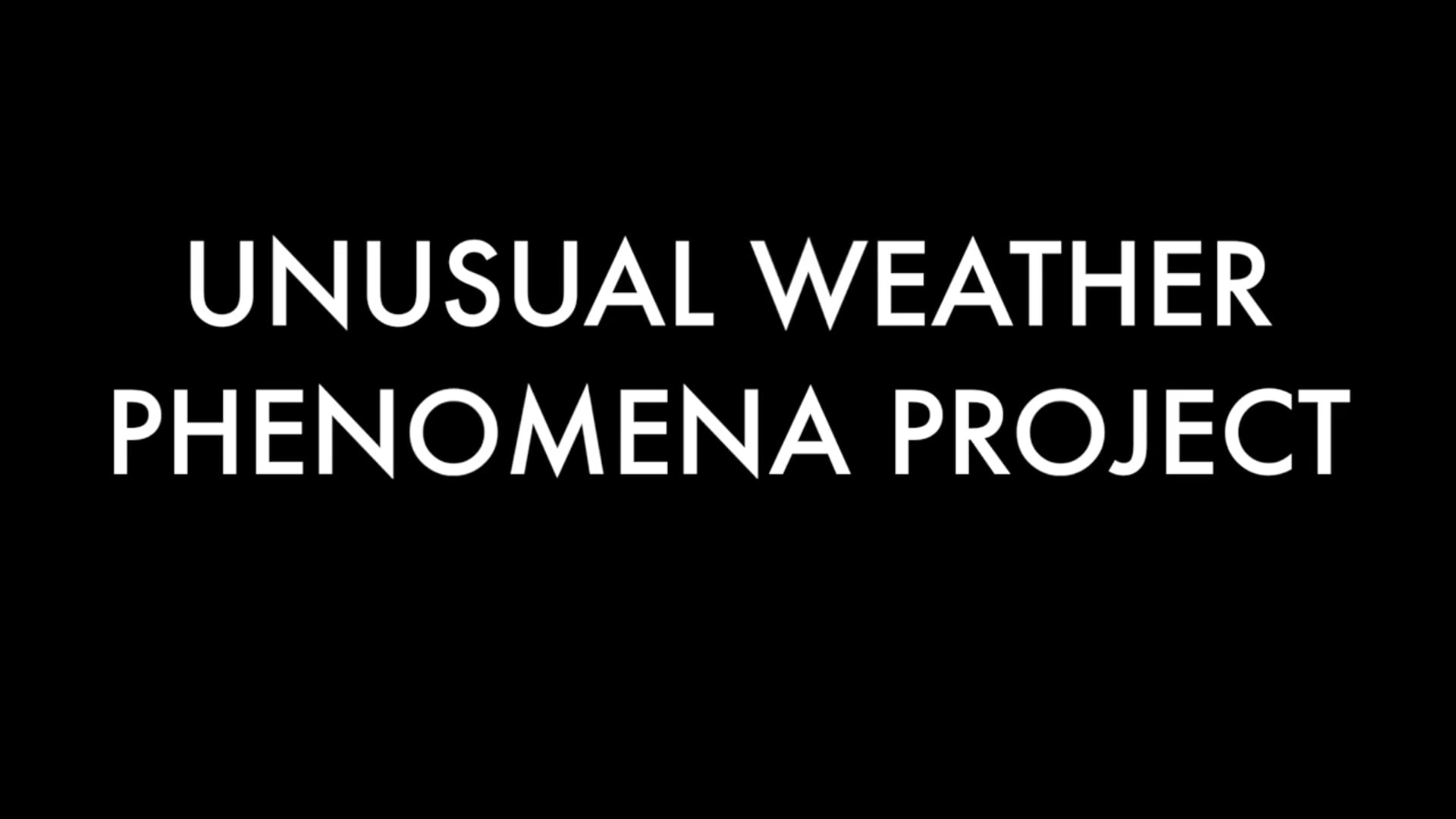 UNUSUAL WEATHER PHENOMENA PROJECT Thom Luz & Ensemble