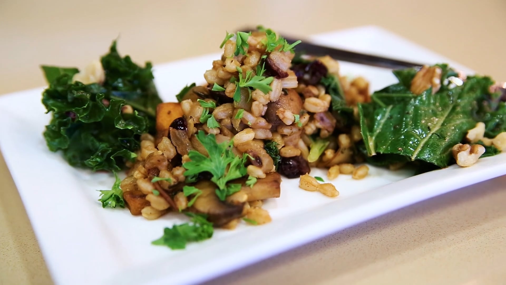 Florida Hosptial Dining with Diabetes Farro Stuffing on Vimeo