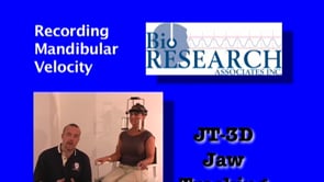 JT-3D Jaw Tracking - Recording Mandibular Velocity