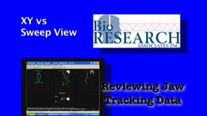 Reviewing Jaw Tracking Data - XY Sweep View