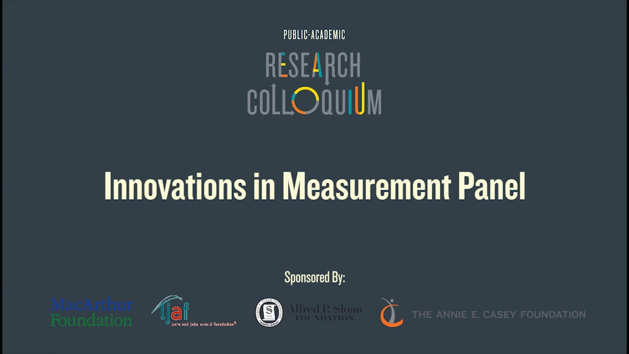 PARC 2016 - Innovations in Measurement Panel