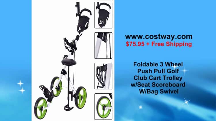 Foldable Golf Club Cart Costway on Vimeo