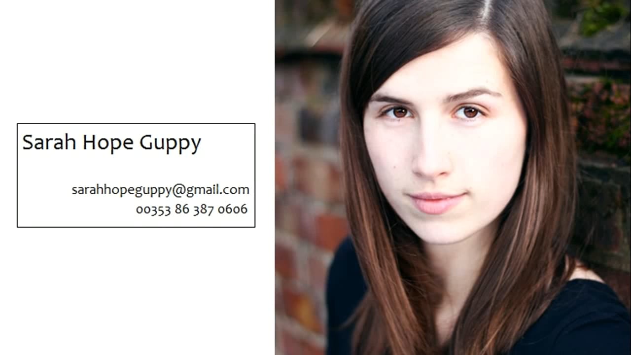 Sarah Hope Guppy Showreel On Vimeo