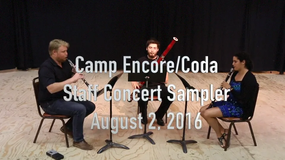 EncoreCoda Staff Concert Sampler August 2, 2016 on Vimeo