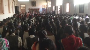 Giving self realisation in a high school in Nargol 201617 India Tour